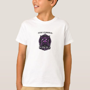 Stay Curious - Professor Purr-Ple Graphic T-Shirt