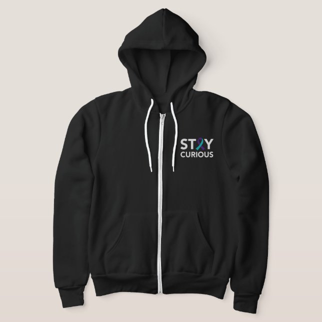 Stay Curious Suicide Prevention Hoodie (Laydown)