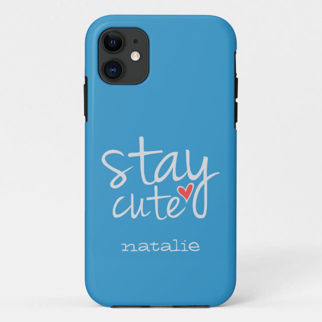 Stay Cute iPhone 5 Tough Xtreme Case, Grey Case-Mate iPhone Case (Back)