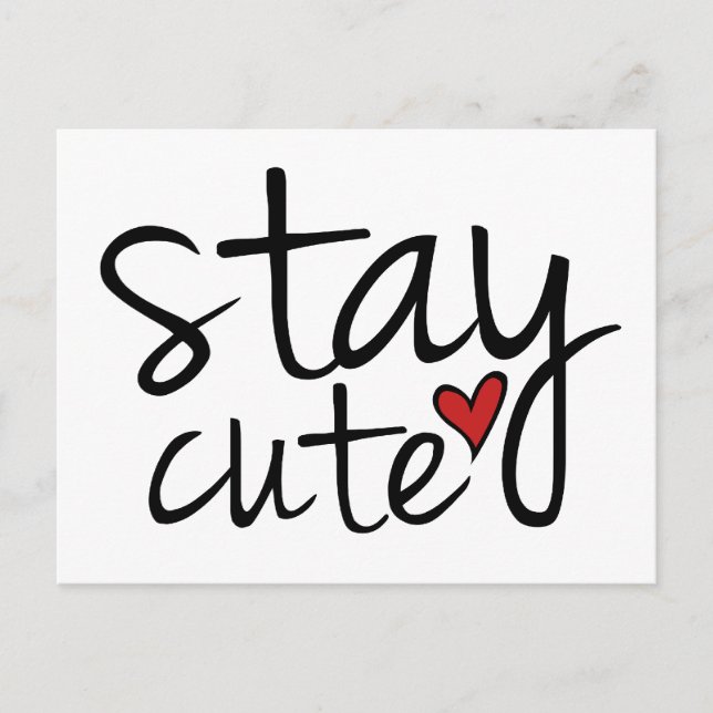 Stay Cute Postcard (Front)