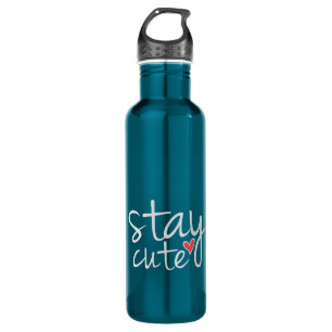 Stay Cute Water Bottle, Grey 710 Ml Water Bottle