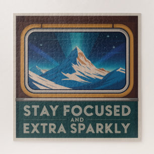 Stay Focused And Extra Sparkly Jigsaw Puzzle
