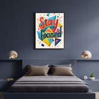 Stay Focused Colorful Motivating Modern