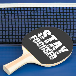Stay Focused Motivational Phrase with White Text Ping Pong Paddle