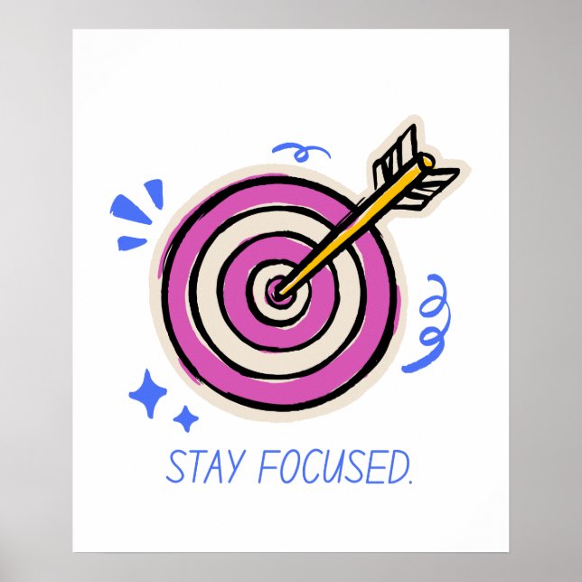 Stay Focused – Motivational Poster (Front)