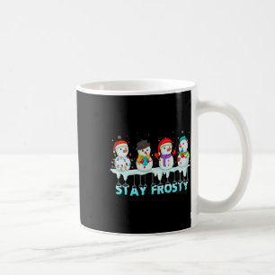 Stay Frosty Fun Christmas Cool Snowman Women Kids  Coffee Mug