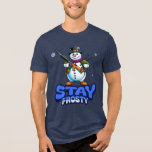 Stay Frosty Snowman 2nd Amendment Christmas Tri-Blend Shirt<br><div class="desc">Chill out and stand firm with our Stay Frosty Snowman Second Amendment Tee! Perfect for 2A supporters and holiday humour fans, this t-shirt blends a cool snowman design with bold Second Amendment pride. The festive yet fierce graphic is a hit for gun rights enthusiasts. Available in multiple sizes, this tee...</div>