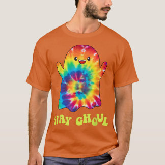 Stay Ghoul Ghost Tie Dye Groovy Halloween Costume T-Shirt