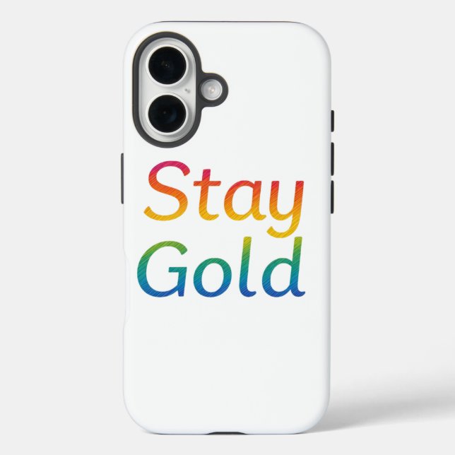 Stay Gold iPhone Cover (Back)
