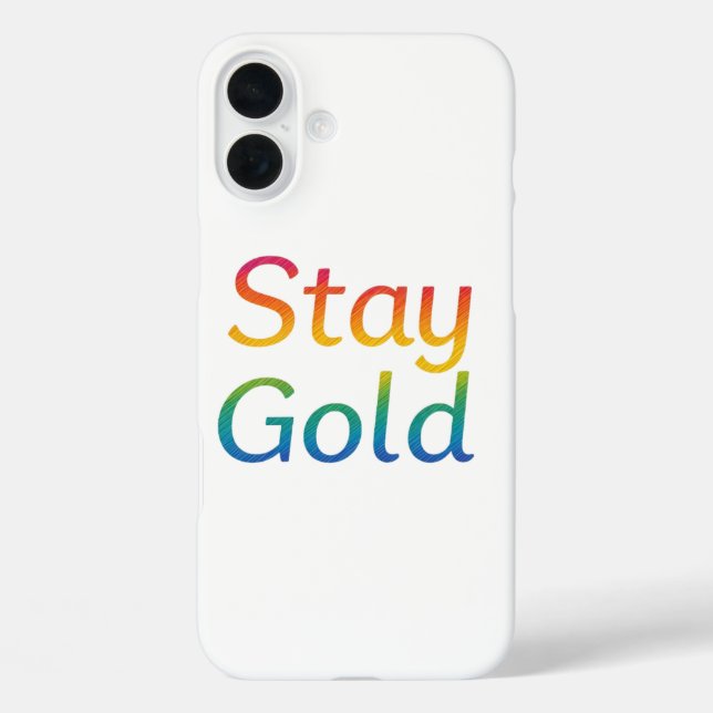 Stay Gold iPhone Cover (Back)