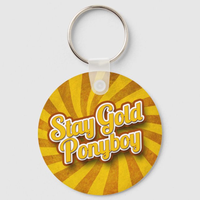 Stay Gold Ponyboy Keychain (Front)