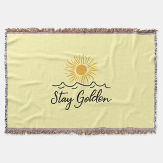 Stay Golden –Cosy Comfort with a Touch of Sunshine Throw Blanket