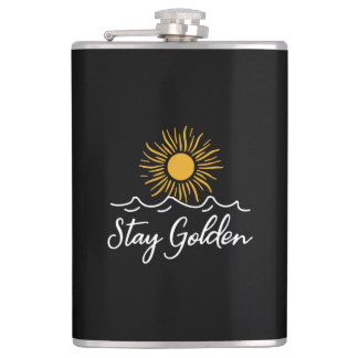 Stay Golden" Flask – Sleek, Stylish & Uplifting