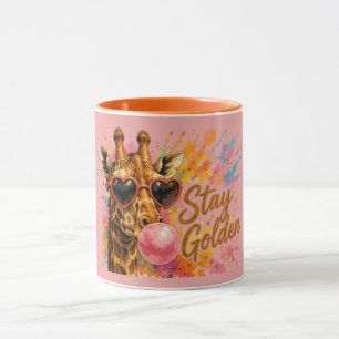 Stay Golden Giraffe Cute Safari Animal Mug
