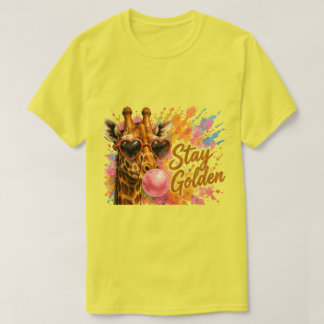 Stay Golden Giraffe | Cute Safari Animal T-Shirt