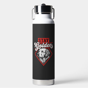 Stay Golden Golden Retriever Dog Water Bottle