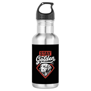 Stay Golden Golden Retriever Retro Dog 532 Ml Water Bottle