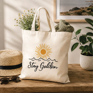 Stay Golden Minimalist Tote Bag