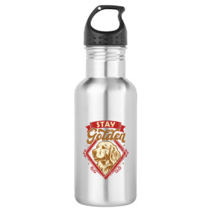 Stay Golden Retriever Dog Red Diamond_1 532 Ml Water Bottle