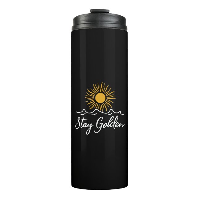 Stay Golden Thermal Tumbler – Sleek, Stylish  (Front)