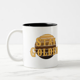Stay golden vintage  Two-Tone coffee mug