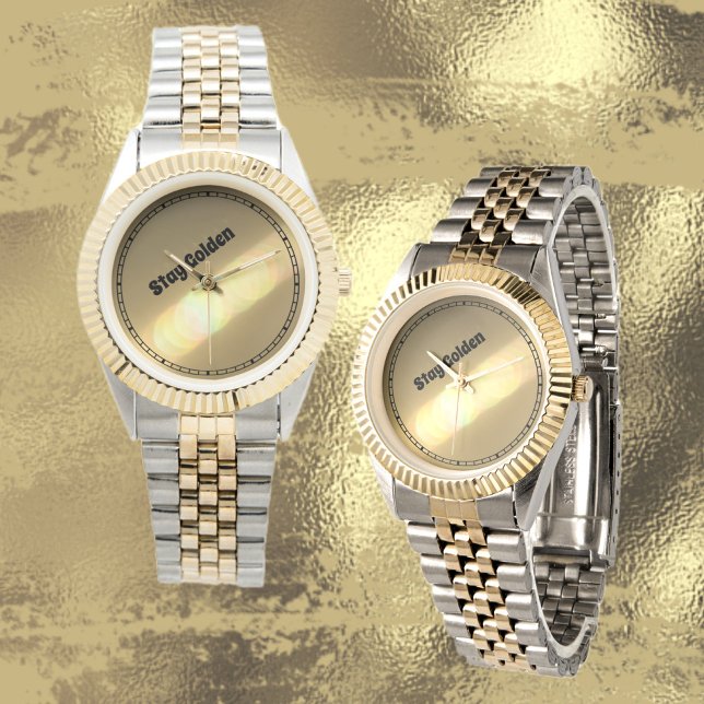 Stay Golden with a Touch of Glam Personalised Watch (Creator Uploaded)