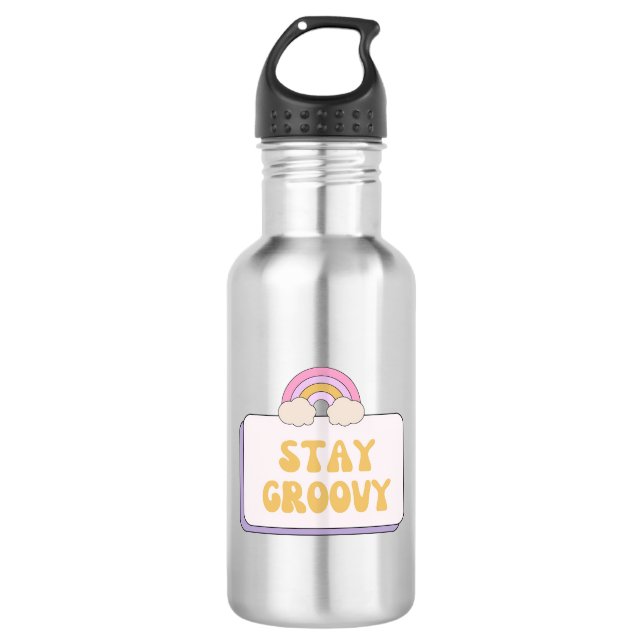 Stay Groovy 532 Ml Water Bottle (Front)