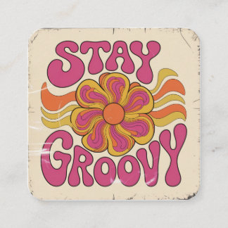 Stay Groovy Enclosure Card