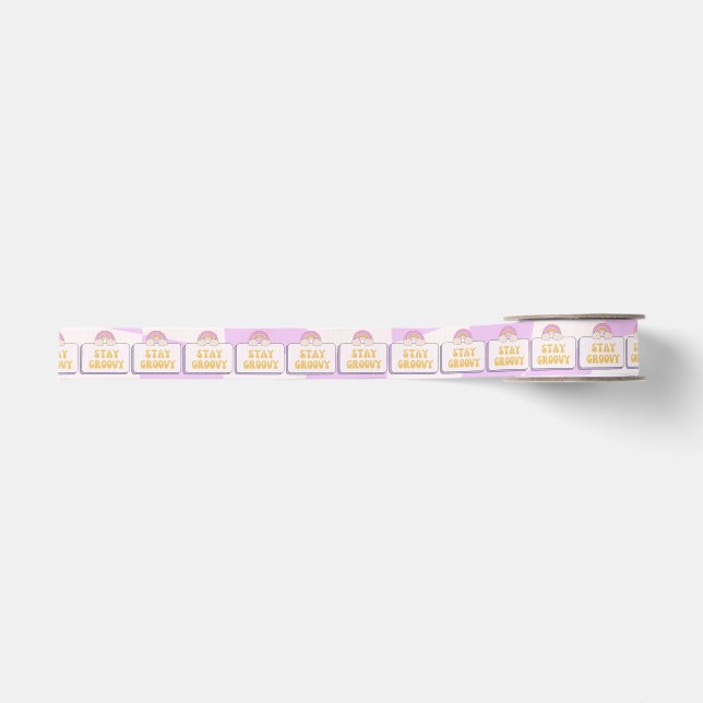 Stay Groovy Grosgrain Ribbon (Front)
