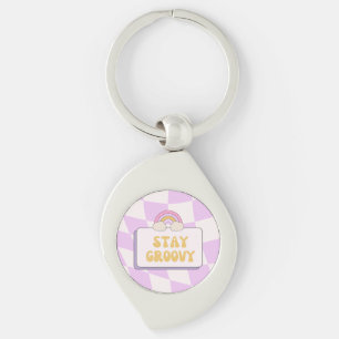 Stay Groovy Key Ring