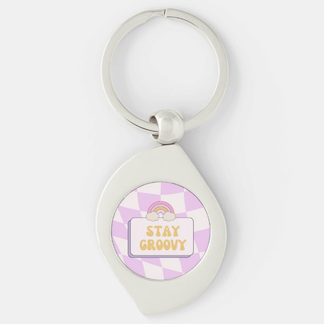 Stay Groovy Key Ring (Front)