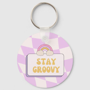 Stay Groovy Key Ring