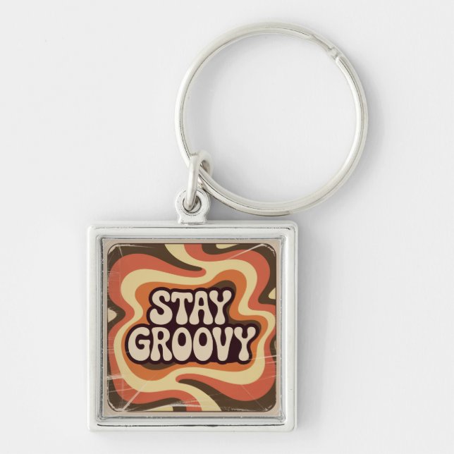 Stay Groovy Key Ring (Front)