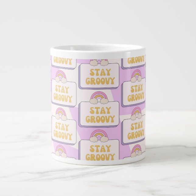 Stay Groovy Large Coffee Mug (Front)