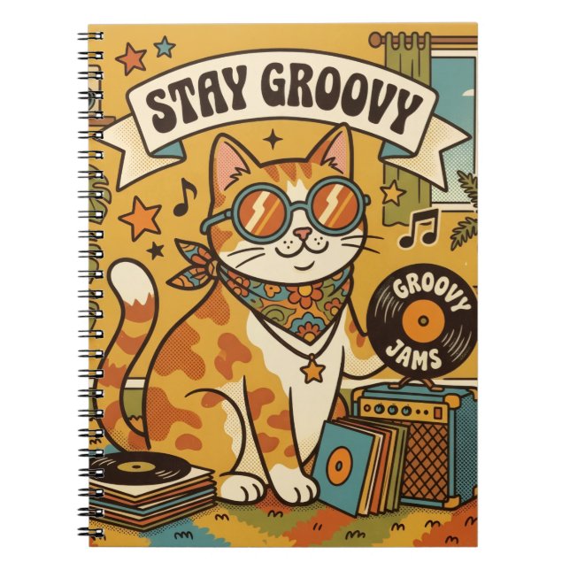 STAY GROOVY  NOTEBOOK (Front)