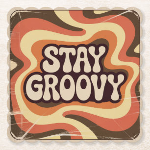 Stay Groovy Paper Coaster
