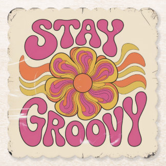 Stay Groovy Paper Coaster