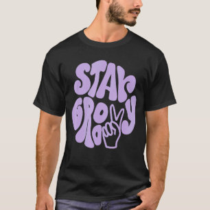 Stay Groovy Peace Sign Love 60S 70S Hippie Costume T-Shirt