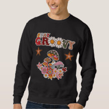 Stay Groovy Retro Mushroom & Daisy Flower Vintage 