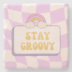Stay Groovy Stone Coaster