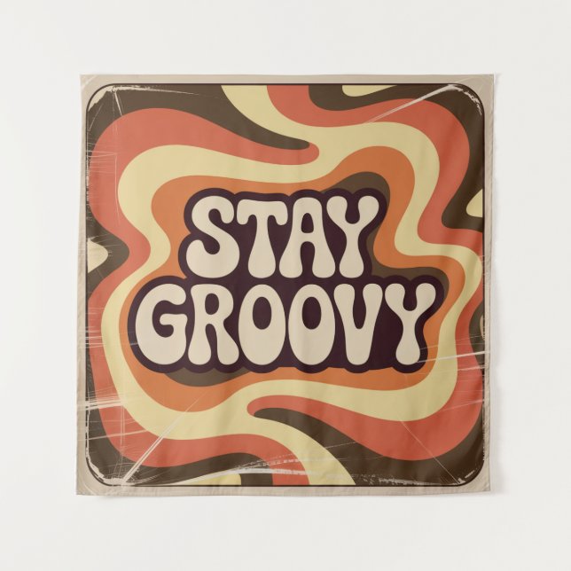 Stay Groovy Tapestry (Front)