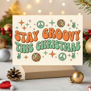 Stay Groovy This Christmas Holiday Card