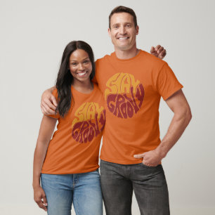 Stay Groovy with a Splash of Red and Yellow T-Shirt