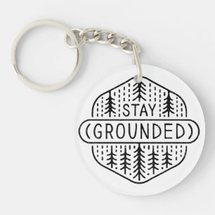Stay grounded mindfulness practice grounding key ring