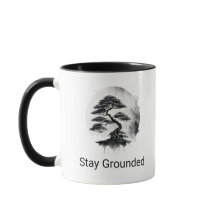 Stay Grounded Minimal ink style