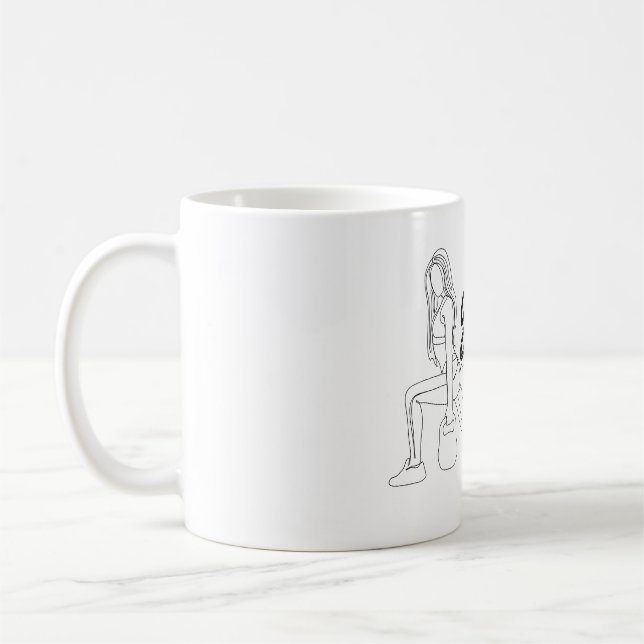 stay healthy motivatioonal design  coffee mug (Left)