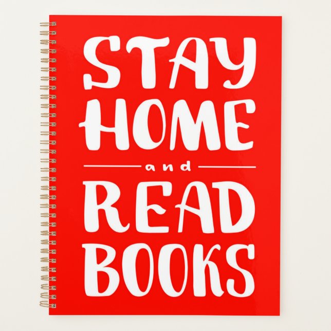 Stay Home and Read Books Planner (Front)