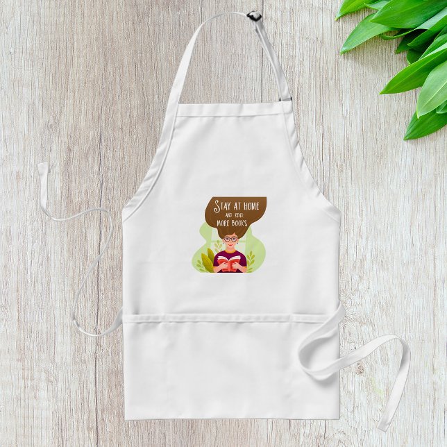 Stay Home Read More Books Book Lover Standard Apron (Creator Uploaded)