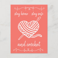 Stay Home Stay Safe and Crochet Coral Happy Mail
