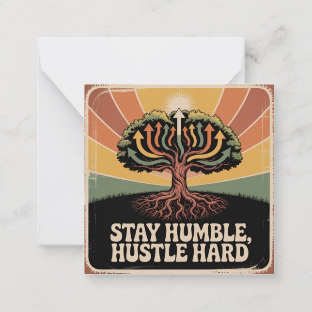 Stay Humble, Hustle Hard Card (Front)